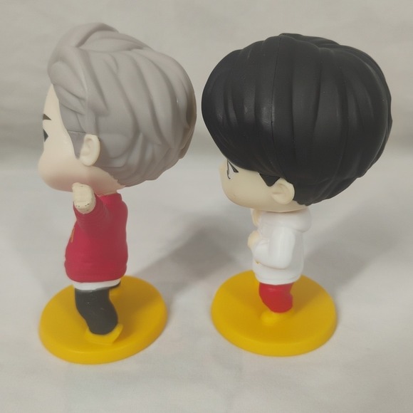 Tiny Tan Figures BTS x McDonalds Happy Meal Toys 8pc Lot Collector Toy - Picture 3 of 16